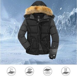 Whatdo Puffer coat with detachable hood